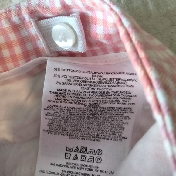 Brooks Brothers Pink square pattern pants - Picture 5 of 5